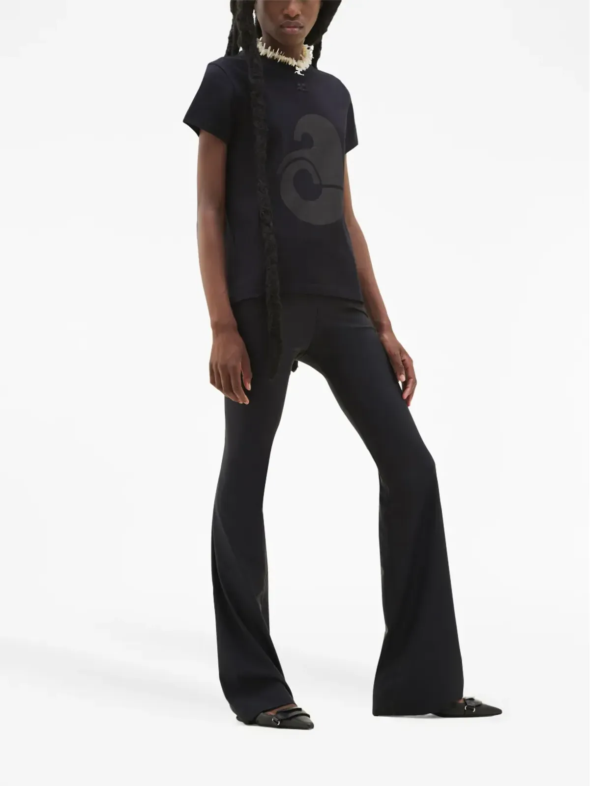 Courrèges 半袖コットンTシャツ - 画像3