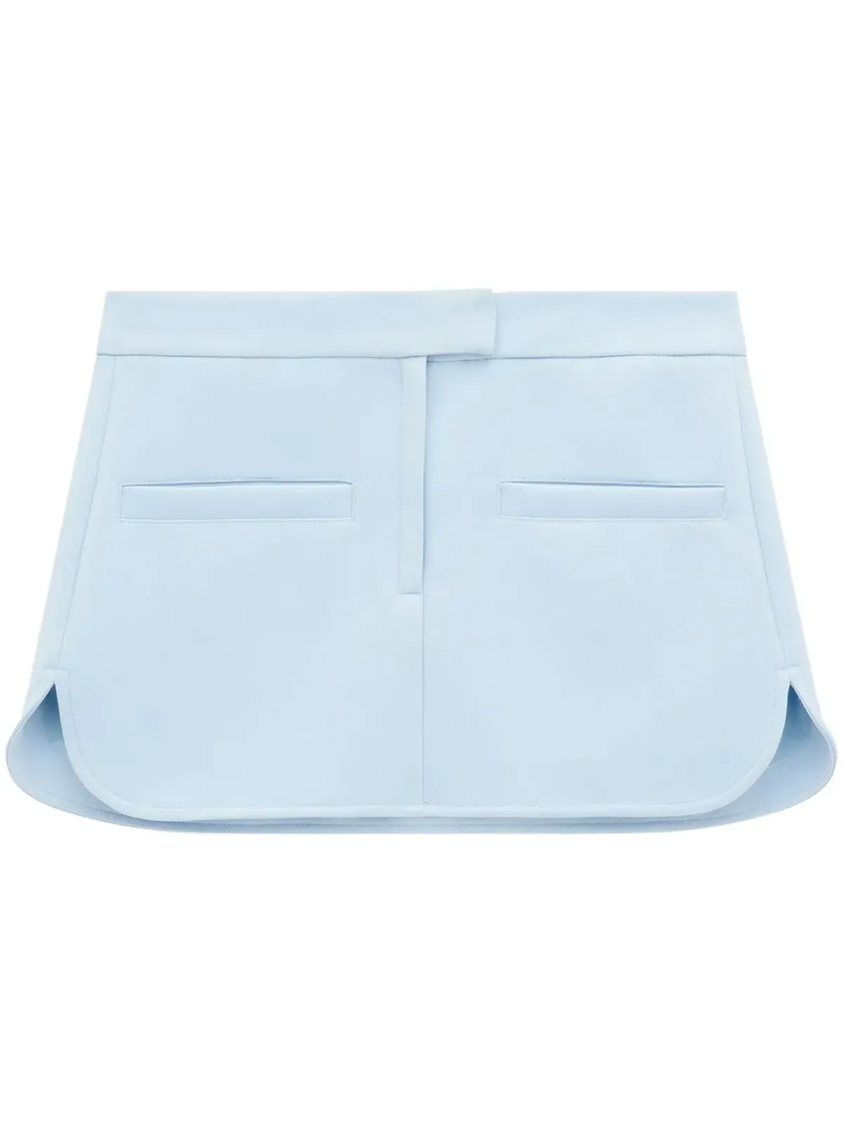 Courrèges カーブドツイルミニスカート - 画像1