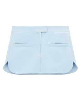 Courrèges カーブドツイルミニスカート - サムネイル1