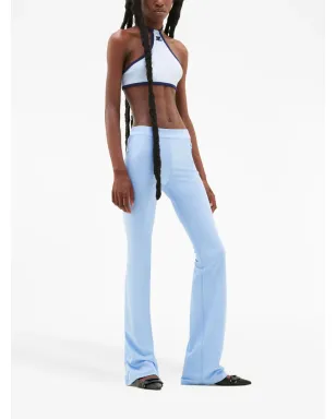 Courrèges テックジャージー・フレアパンツ ブルー - サムネイル3