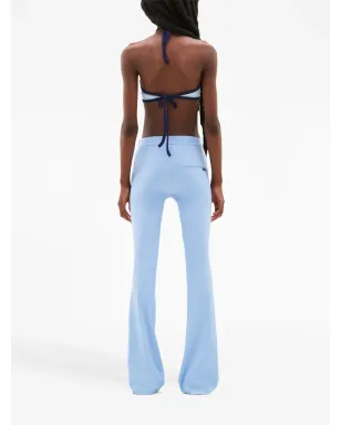 Courrèges テックジャージー・フレアパンツ ブルー - サムネイル4