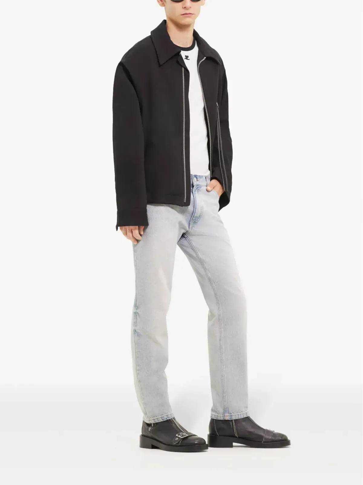Courrèges ジップアップシャツジャケット - 画像2