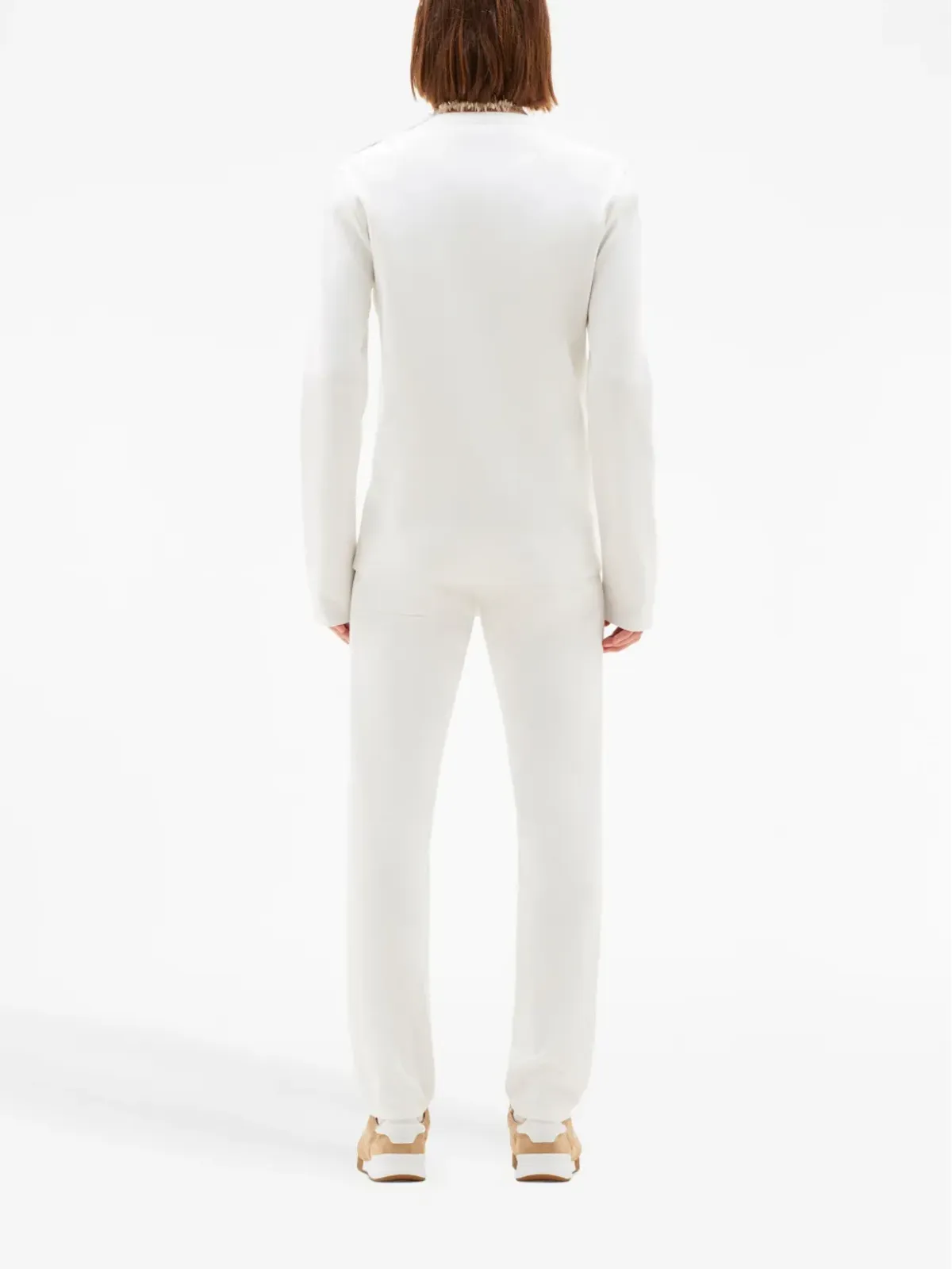 Courrèges ロゴパッチボタン留めセーター - ホワイト - 画像4