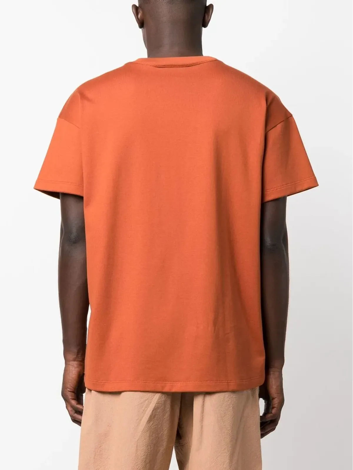 STYLAND x notRainProof クルーネック オーガニックコットン Tシャツ ブラウン - 画像4
