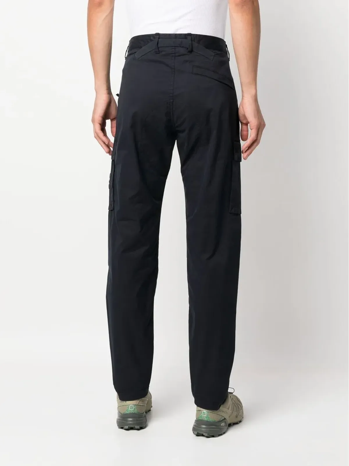 Stone Island ロゴパッチ付きストレートレッグパンツ - 画像4