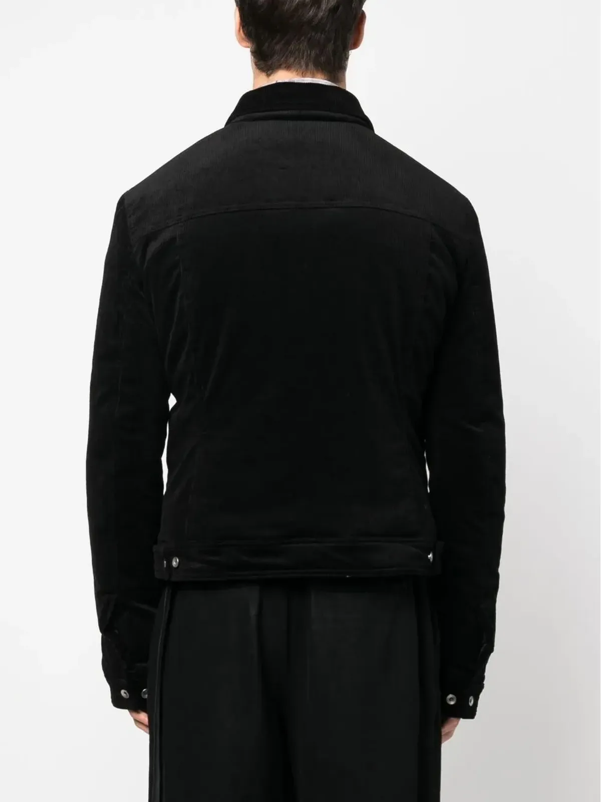 Rick Owens DRKSHDW ボタンダウン コーデュロイ ワーカージャケット - 画像4