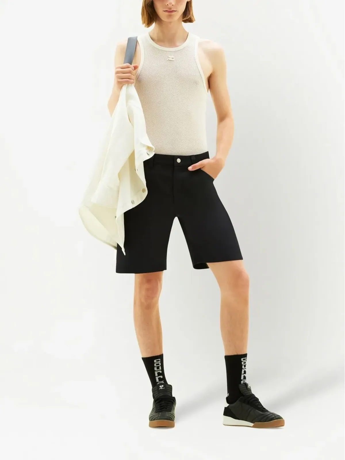 Courrèges ツイル バミューダショーツ - 画像2
