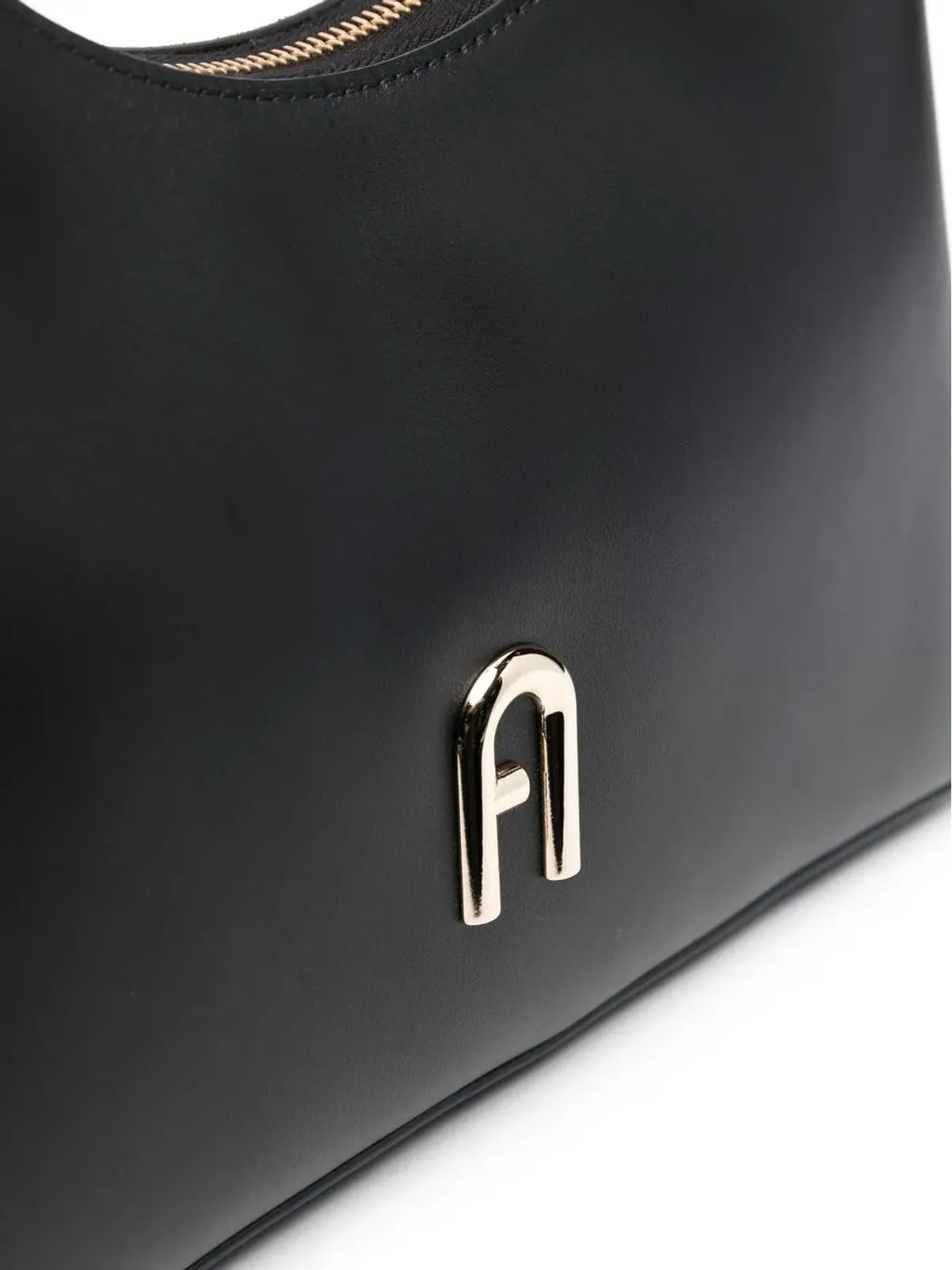 Furla ロゴプレート付きレザーショルダーバッグ - 画像4