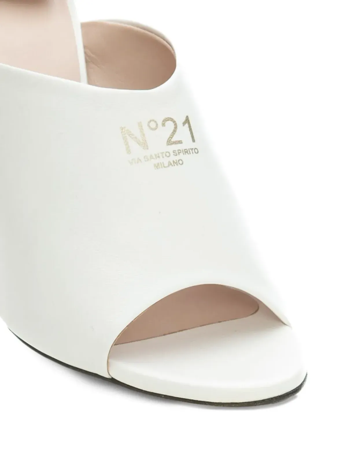 Nº21 ロゴプリント レザー サンダル - 画像3