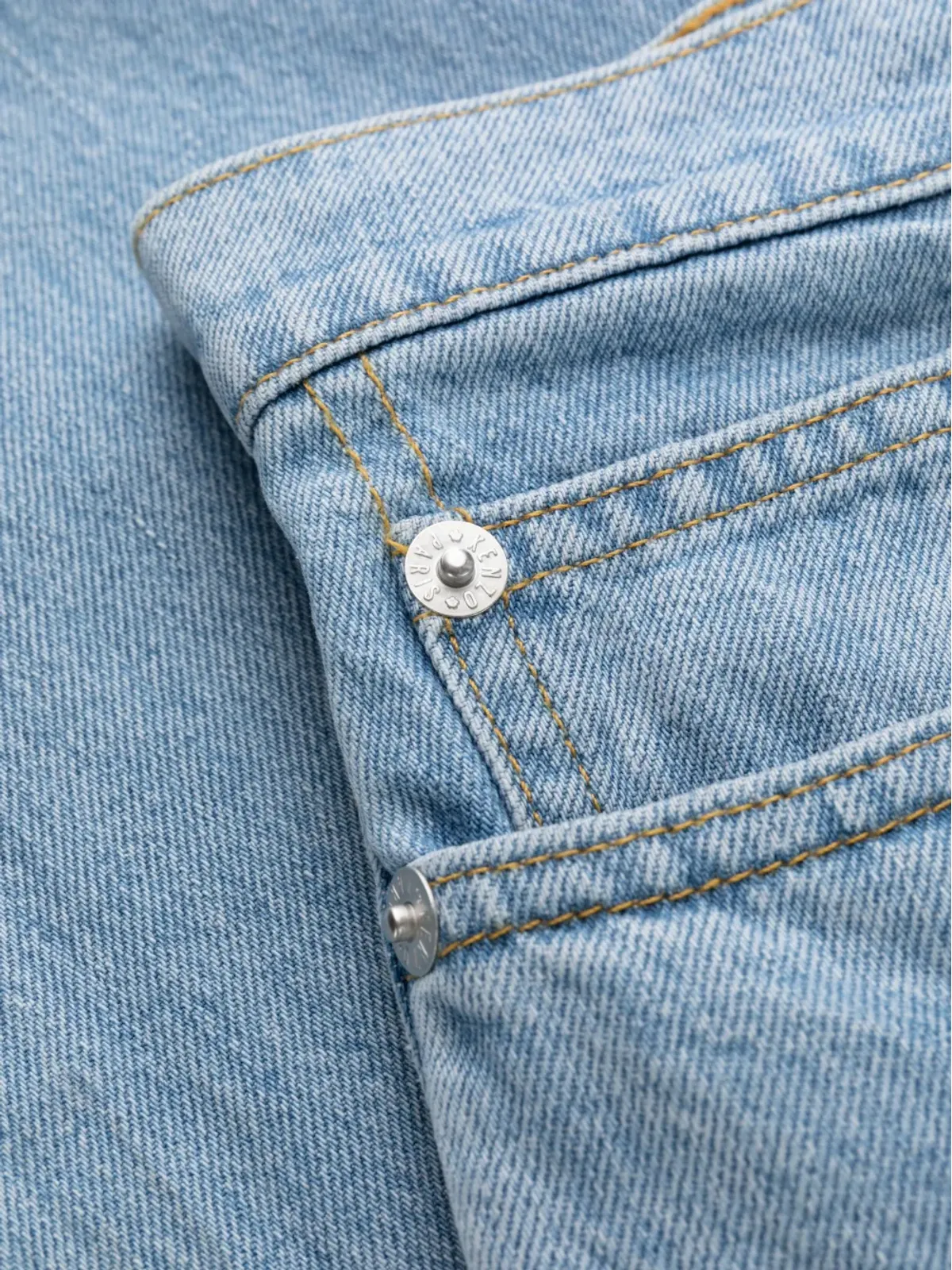 Kenzo Asagao straight-leg jeans - Blue - 画像5