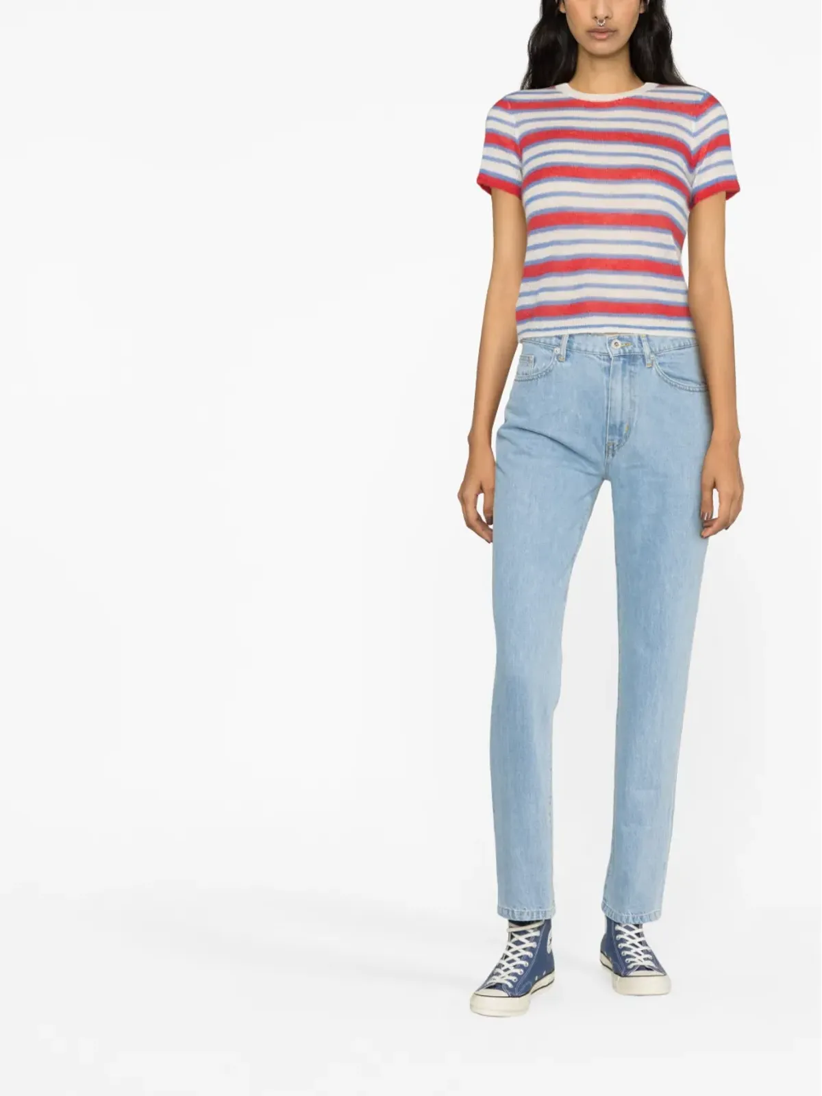 Kenzo Asagao straight-leg jeans - Blue - 画像2