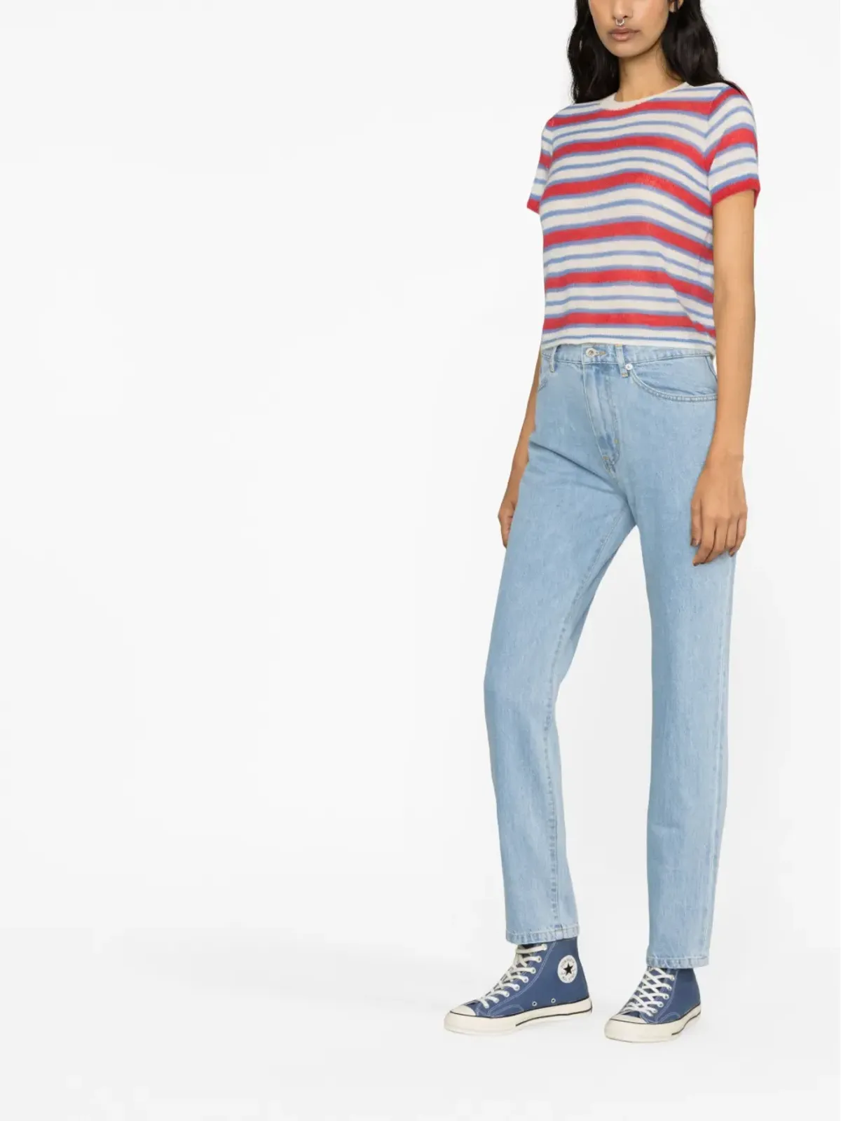 Kenzo Asagao straight-leg jeans - Blue - 画像4