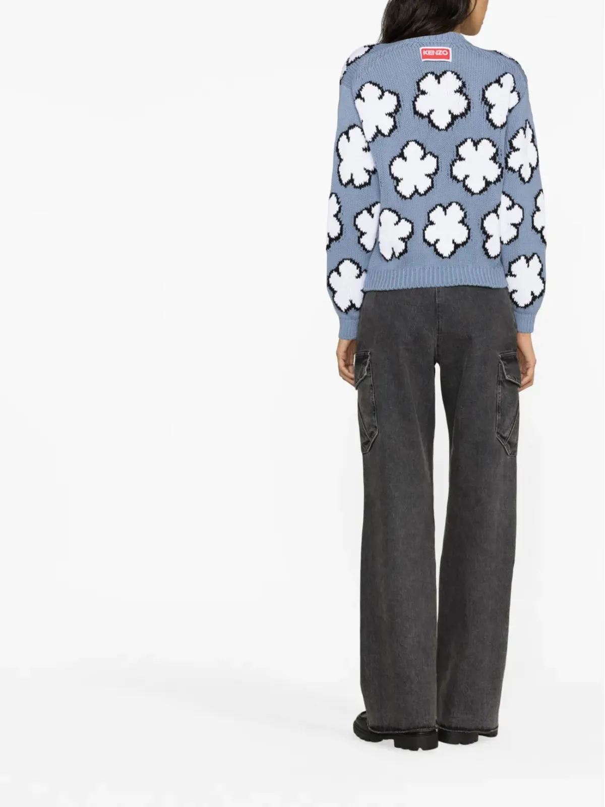 Kenzo ボケフラワー インターシャニット セーター - 画像3