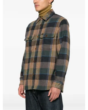 Nudie Jeans Robban plaid long-sleeve shirt - Brown - サムネイル3