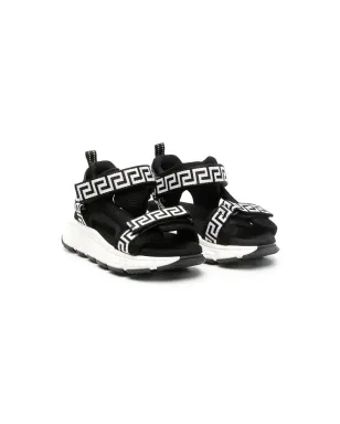 Versace Kids Greca-print タッチストラップ スニーカー - サムネイル1