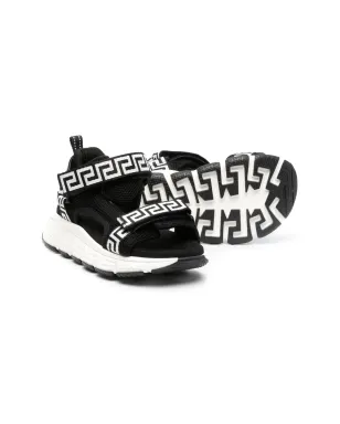 Versace Kids Greca-print タッチストラップ スニーカー - サムネイル2