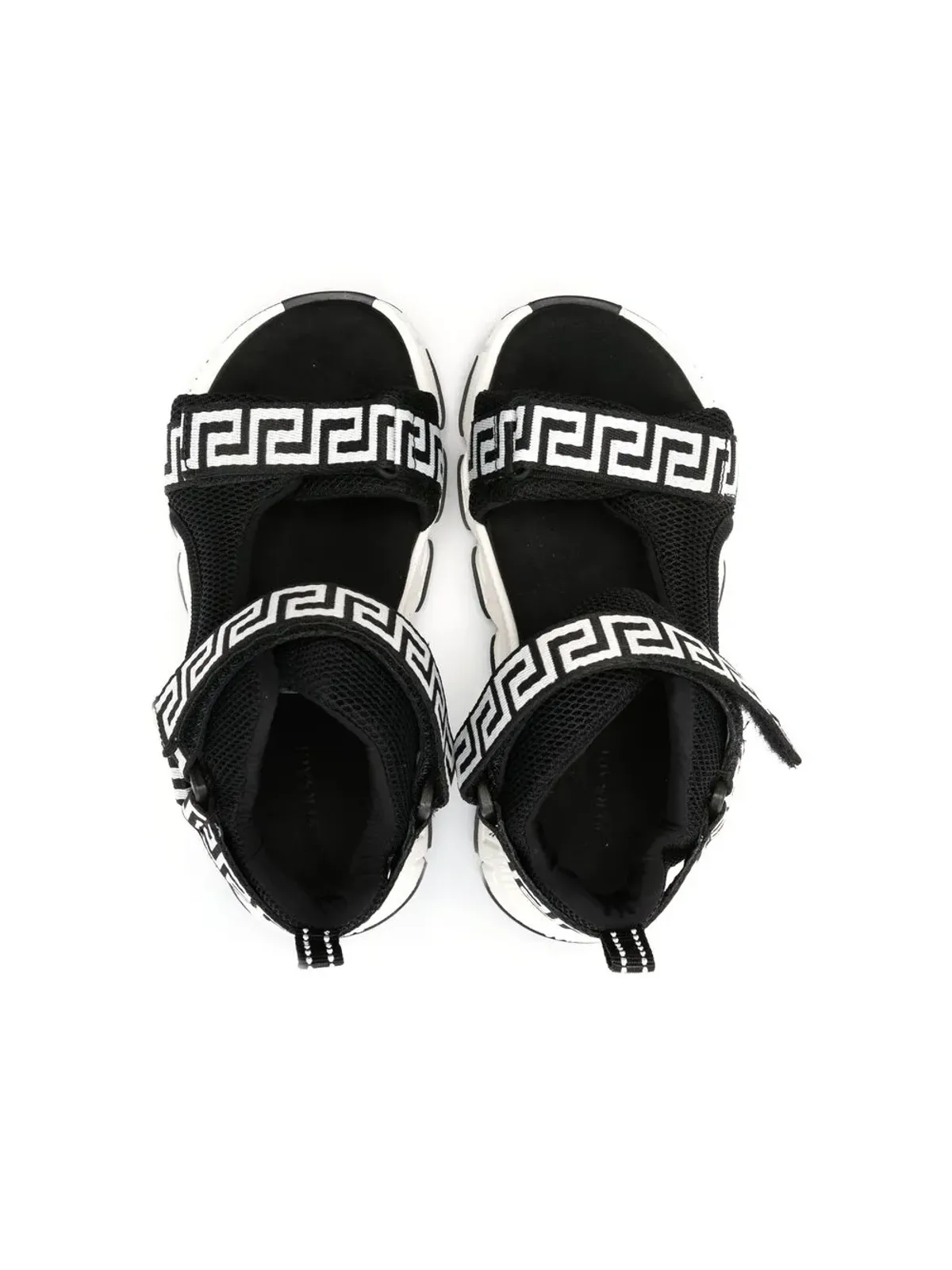Versace Kids Greca-print タッチストラップ スニーカー - 画像3