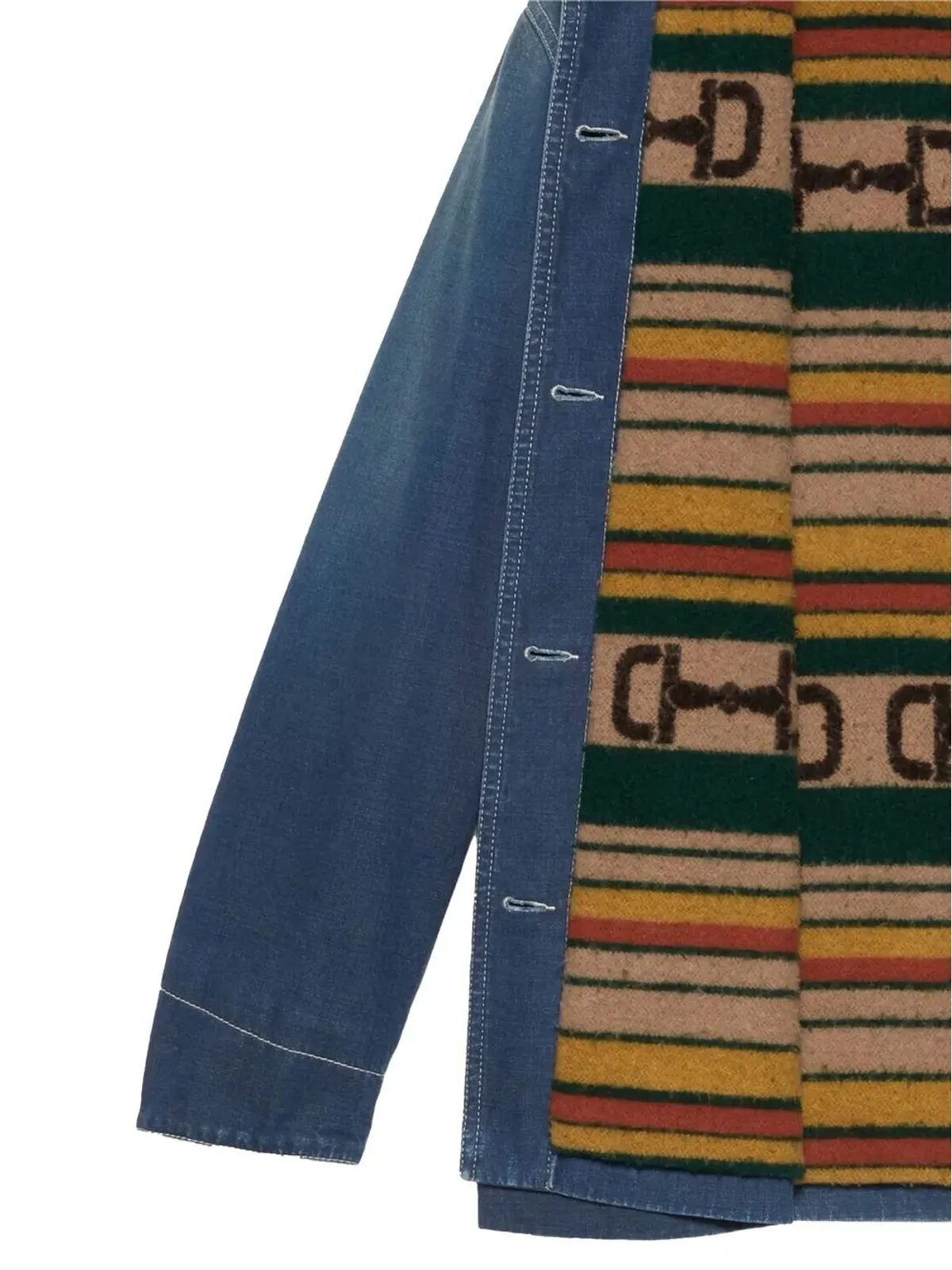 Gucci ロングラインデニムジャケット - 画像5