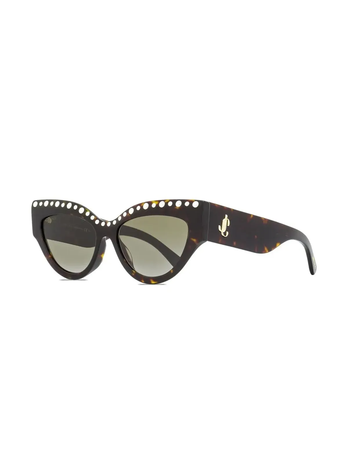 Jimmy Choo Eyewear べっ甲風キャットアイサングラス - 画像2