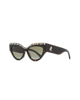 Jimmy Choo Eyewear べっ甲風キャットアイサングラス - サムネイル2