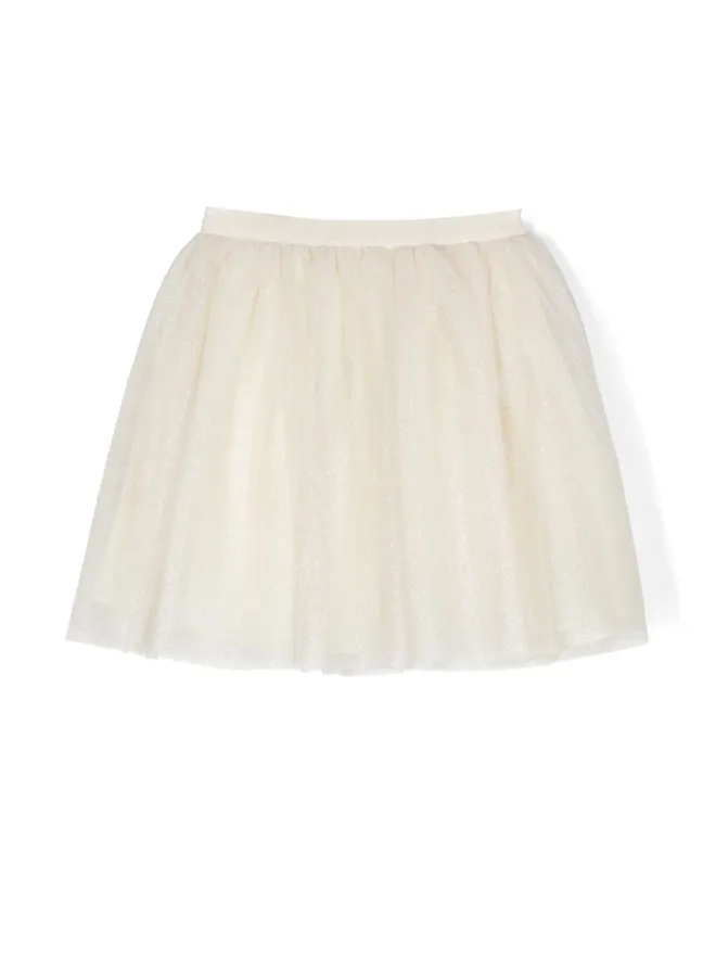 Bonpoint Bonpoint Pois tulle skirt - Neutralsの商品画像