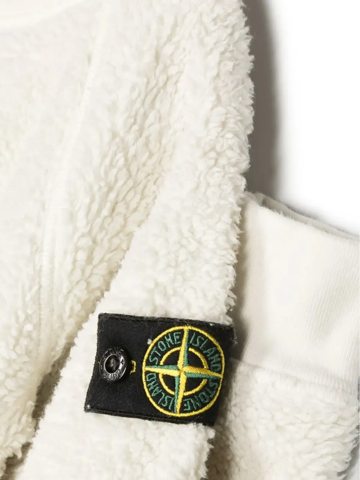 Stone Island Junior コンパスパッチ フリース スウェット - 画像3