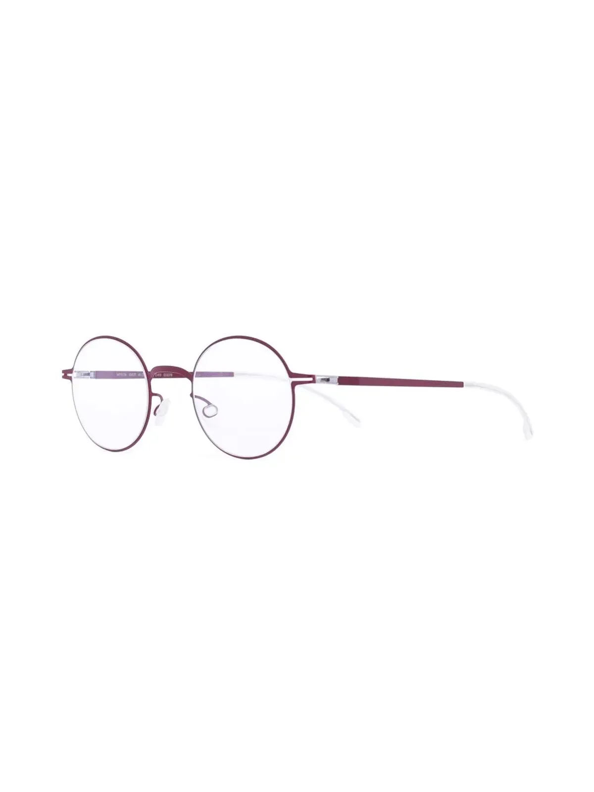 Mykita 丸型フレーム眼鏡（レッド） - 画像2