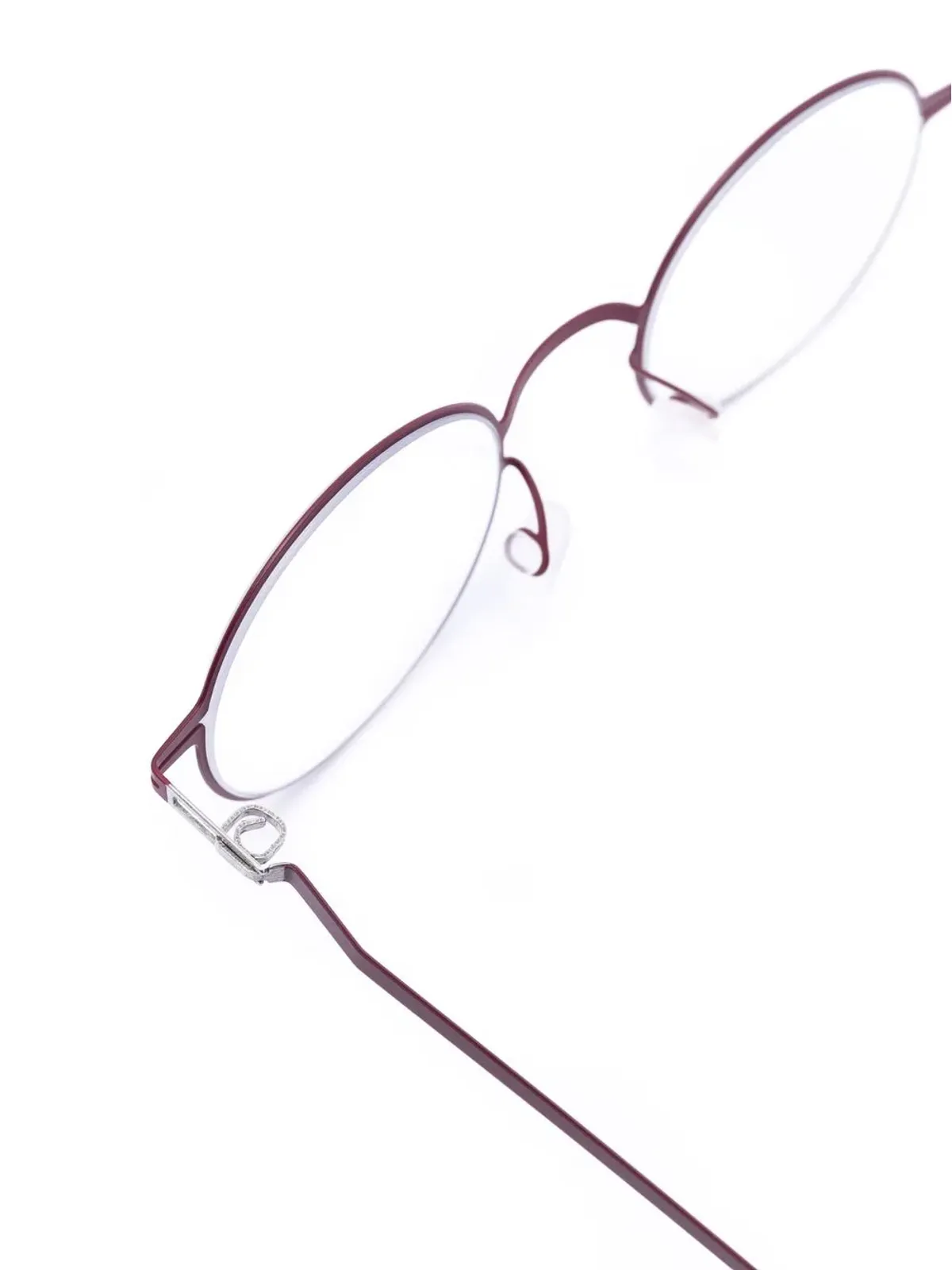 Mykita 丸型フレーム眼鏡（レッド） - 画像3
