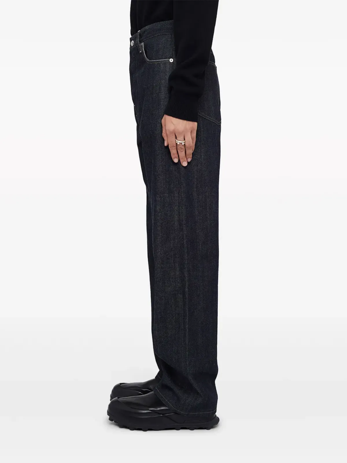Jil Sander ルーズフィット5ポケットジーンズ - ブルー - 画像3