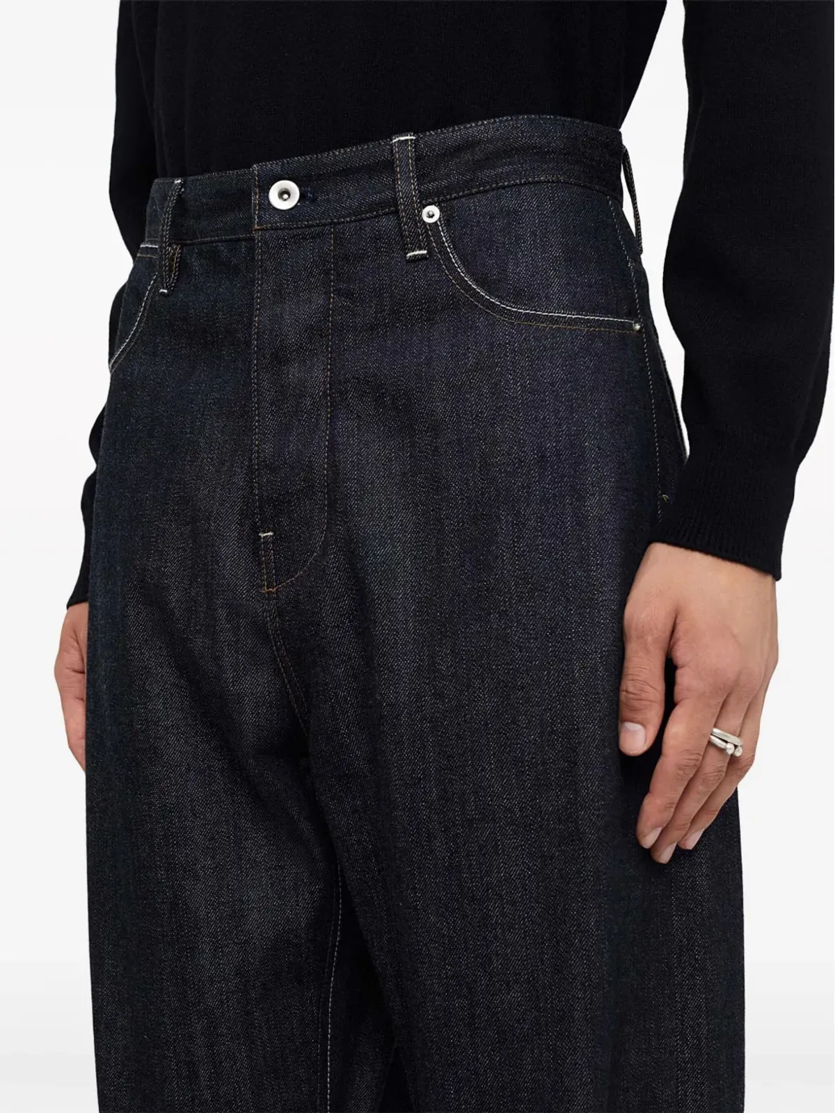 Jil Sander ルーズフィット5ポケットジーンズ - ブルー - 画像4