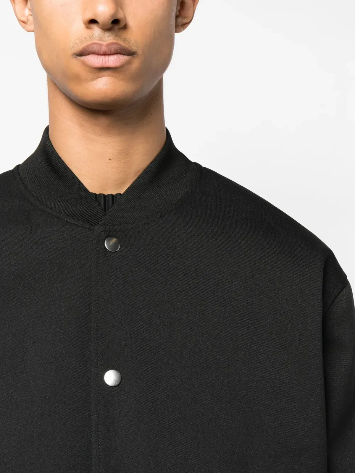 Jil Sander 無地コットンボンバージャケット - 画像5