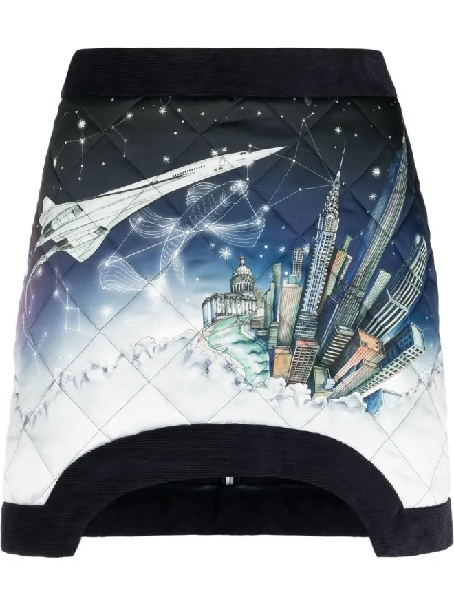 Casablanca Casablanca Vol De Nuit キルトミニスカートの商品画像