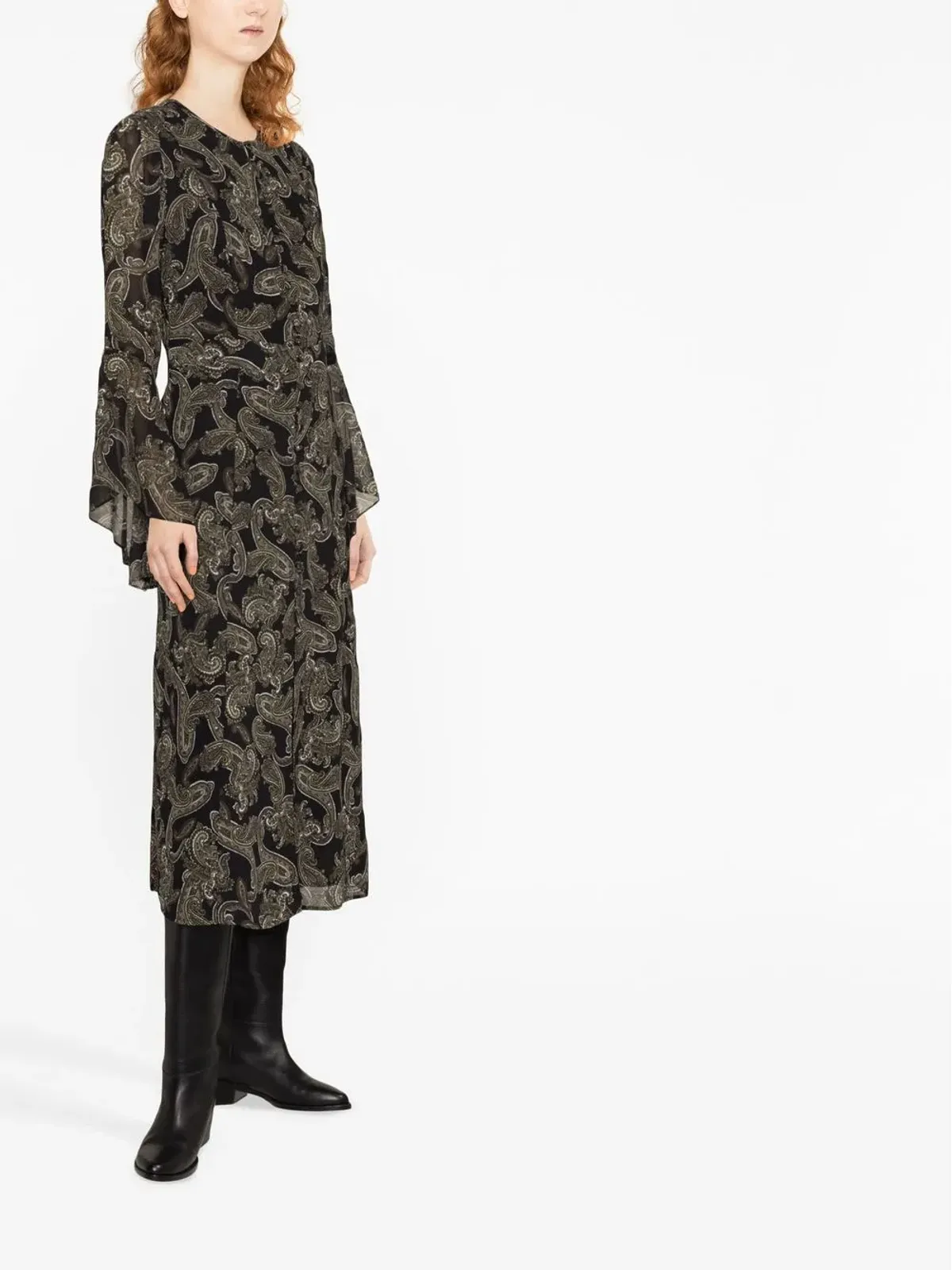 Michael Michael Kors ペイズリープリント ミディドレス - グリーン - 画像4