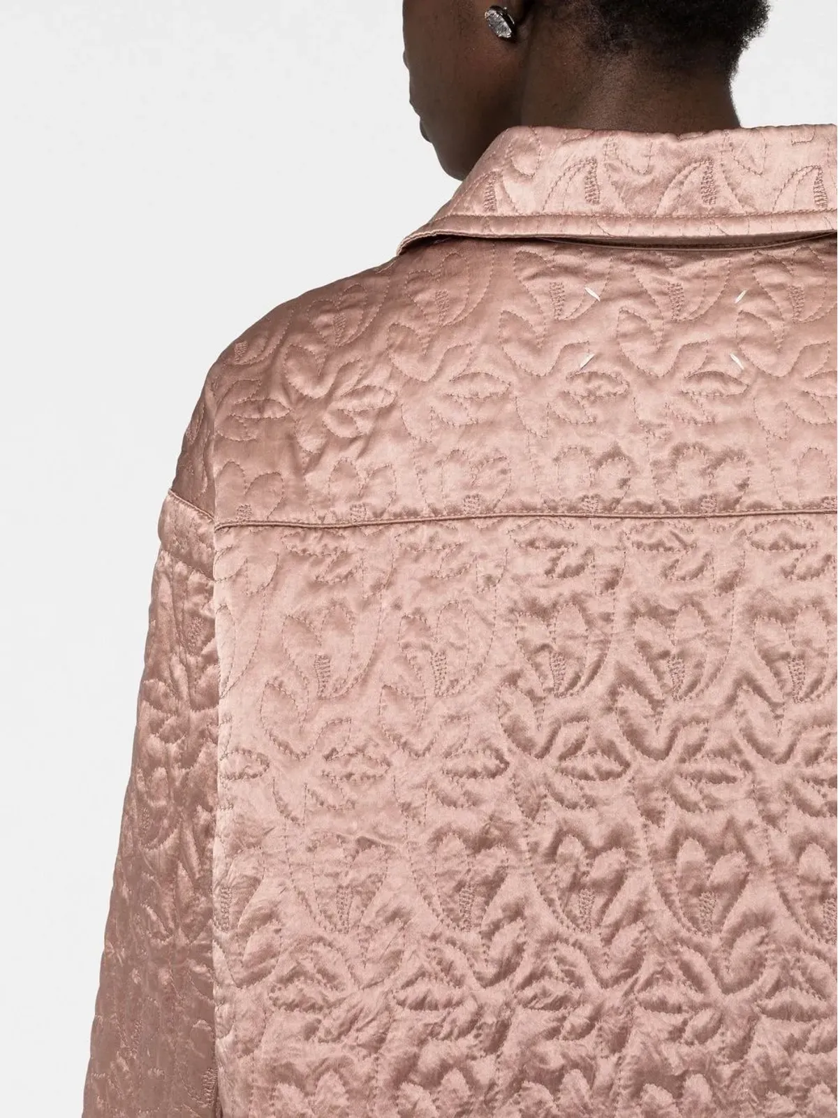 Maison Margiela キルテッドサテンシャツ - 画像5
