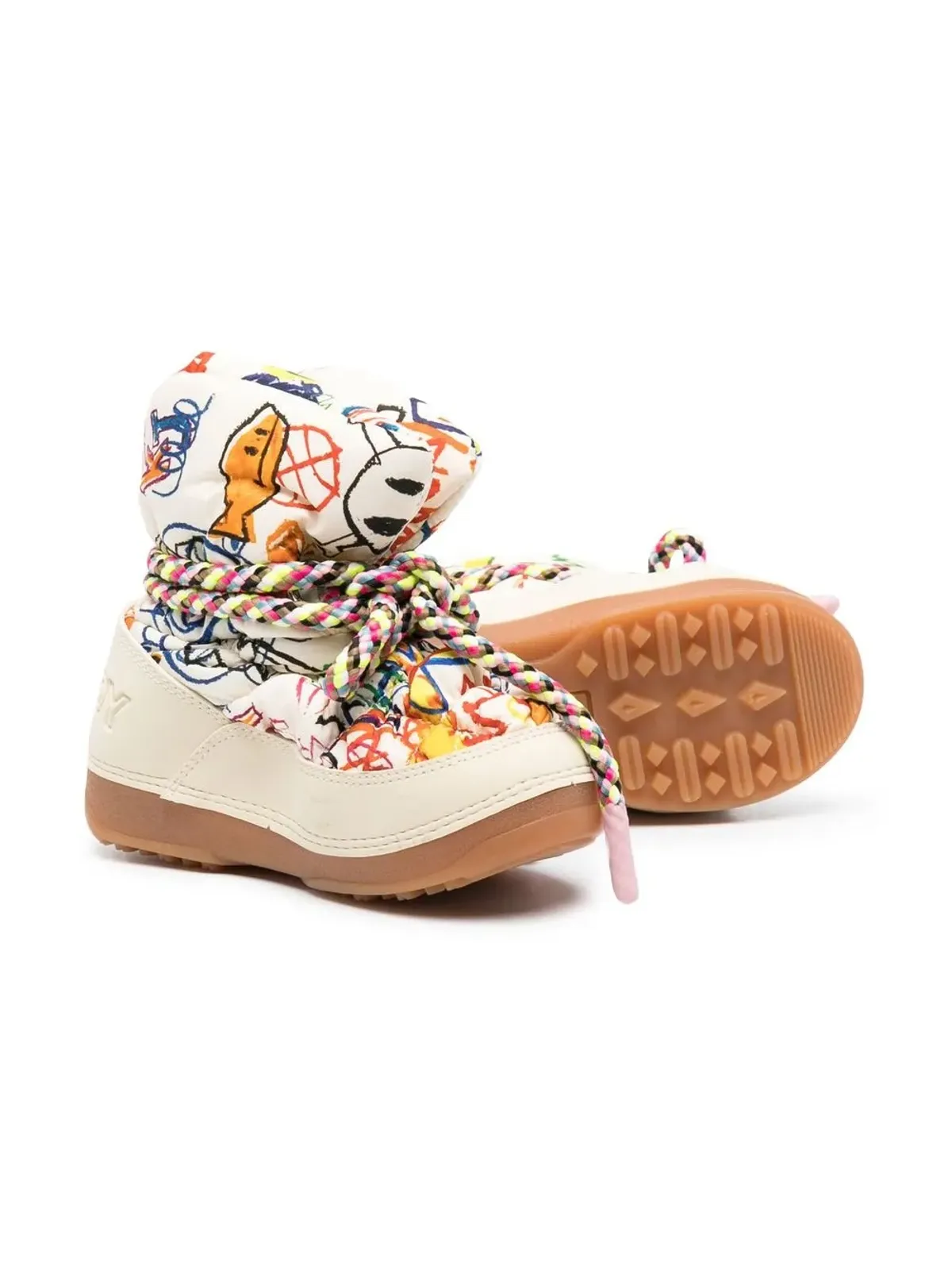 Khrisjoy Kids キルテッドプリントブーツ - 画像2