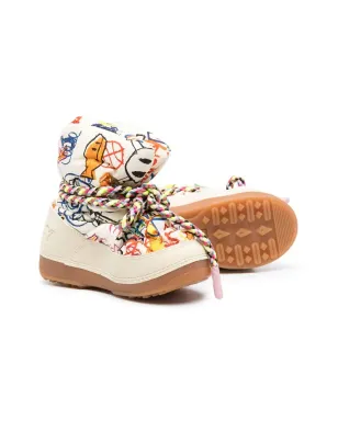 Khrisjoy Kids キルテッドプリントブーツ - サムネイル2