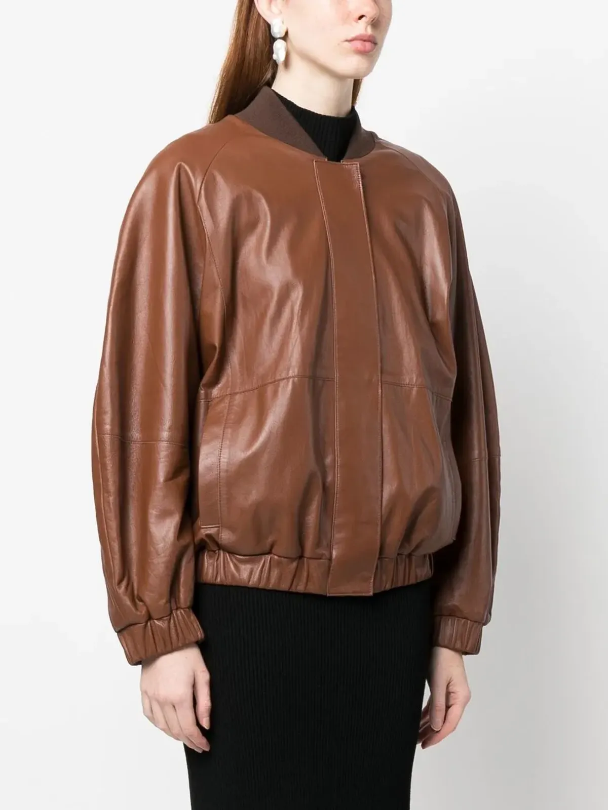 AERON ラムスキン ボンバー ジャケット - 画像3