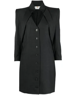 Givenchy Pre-Owned 1990年代 レイヤード シングルブレスト コート - サムネイル1