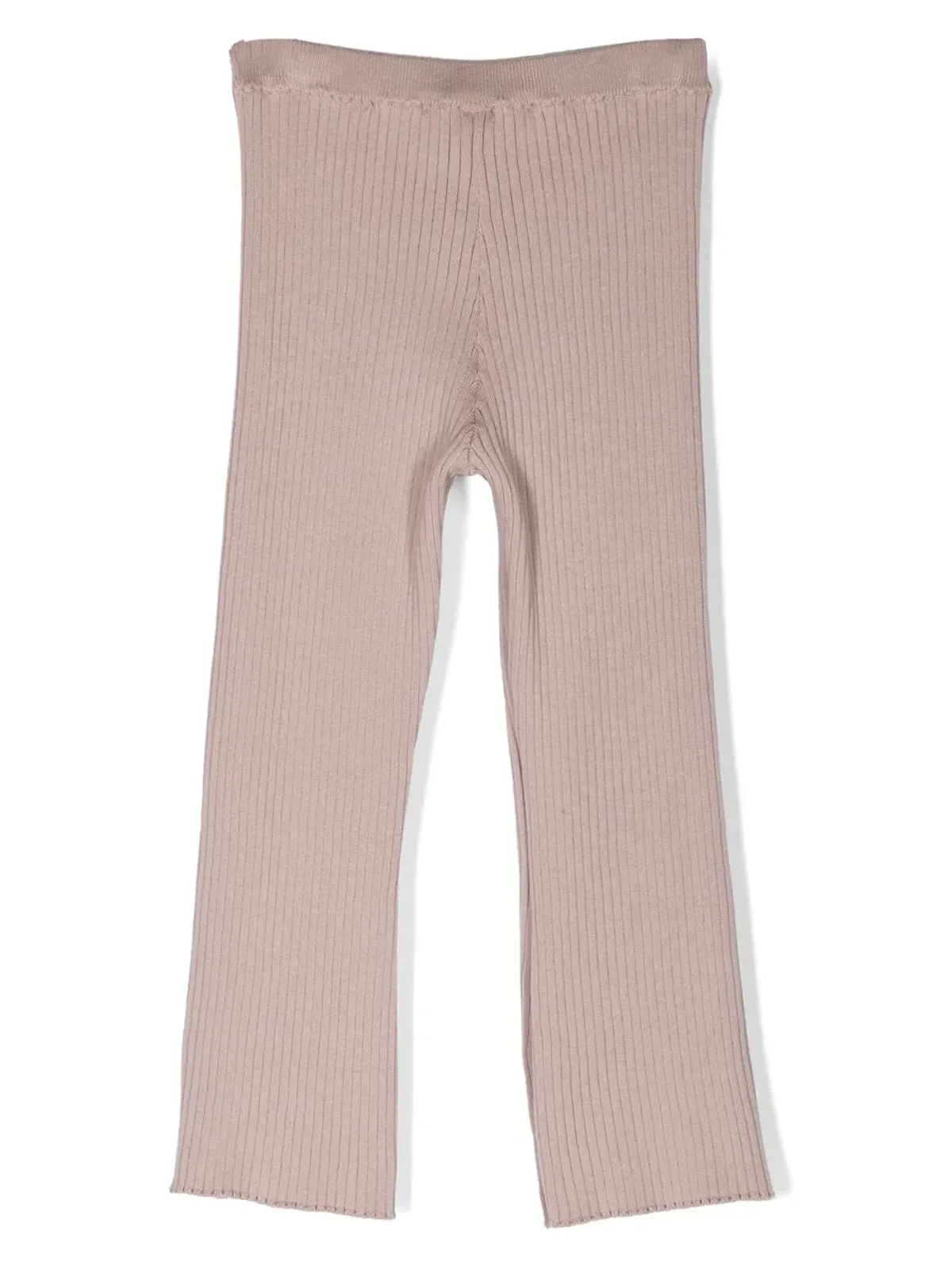 Brunello Cucinelli Kids ストレートレッグニットパンツ - ピンク - 画像2