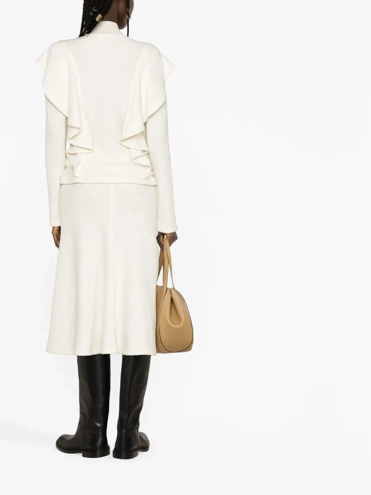 Chloé フリル付きハイネックニット - 画像4