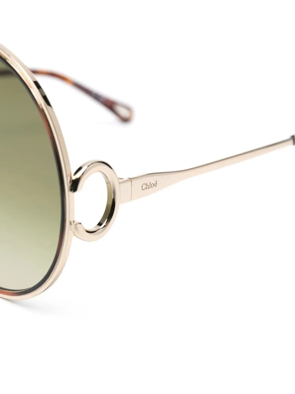 Chloé Eyewear オースティン オーバーサイズサングラス - ゴールド - 画像3