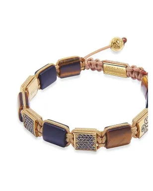 Nialaya Jewelry 刻印チャーム付きビーズブレスレット - サムネイル3