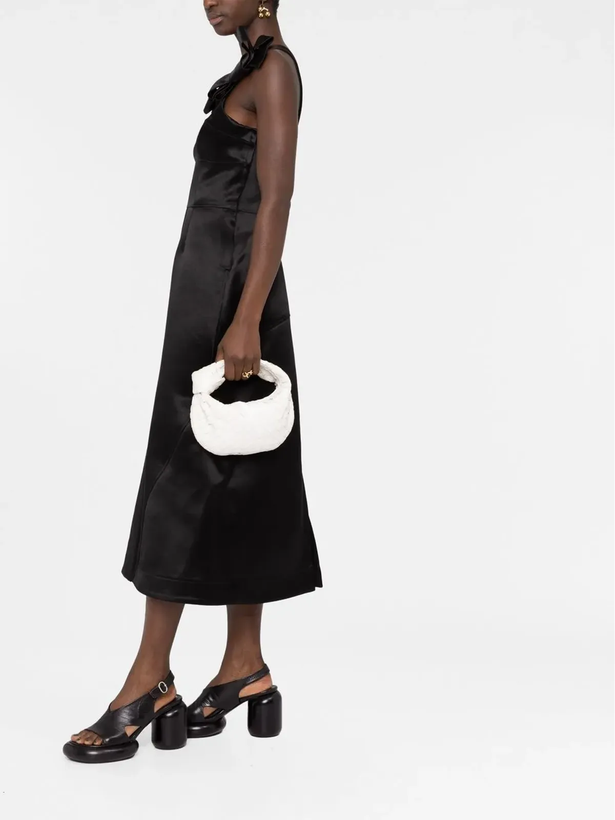 Jil Sander リボンディテール ミディドレス - 画像4