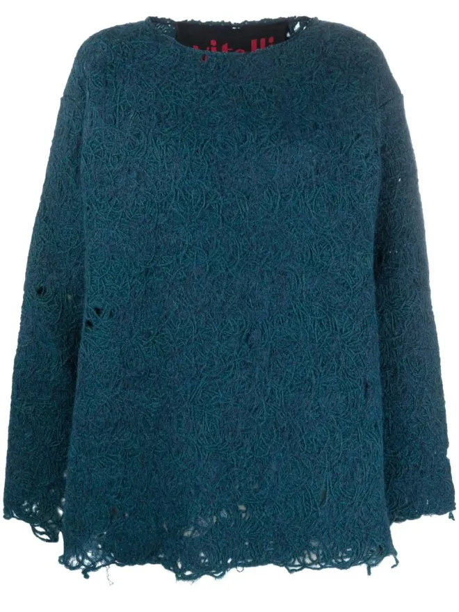 VITELLI VITELLI ディストレストエフェクト ニットジャンパーの商品画像