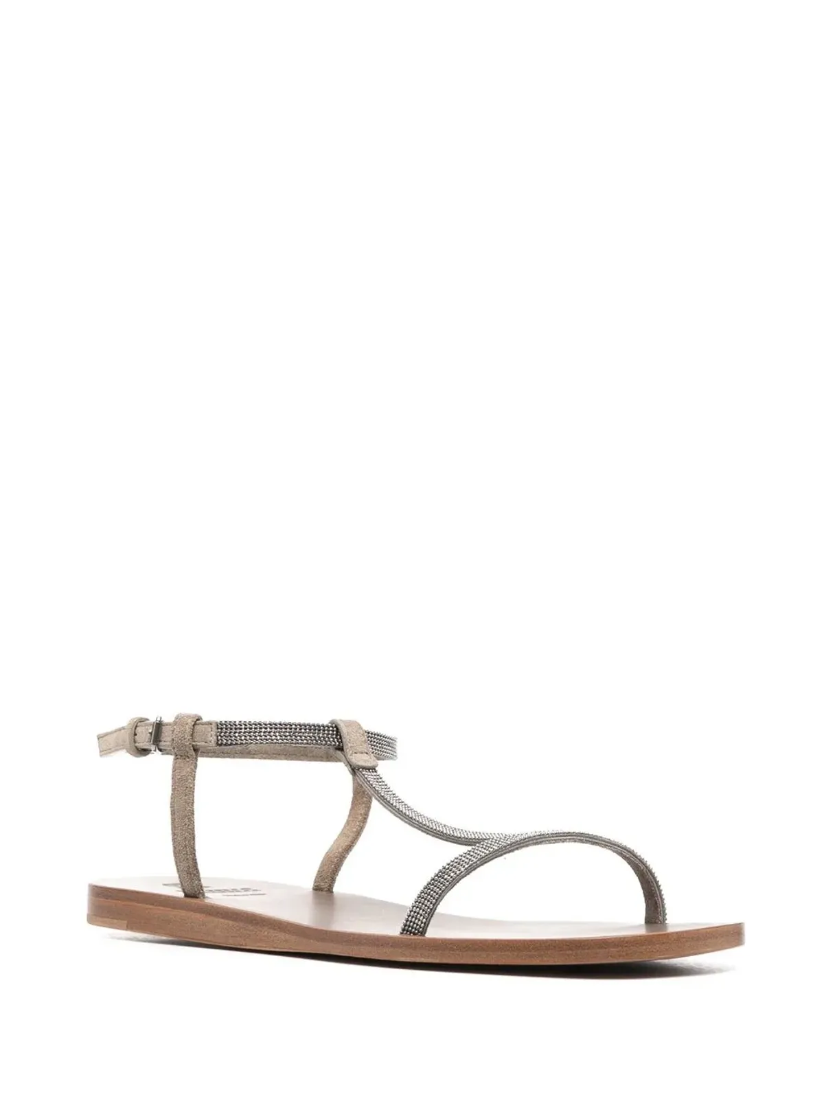 Brunello Cucinelli エンベリッシュド Tバーサンダル - 画像2