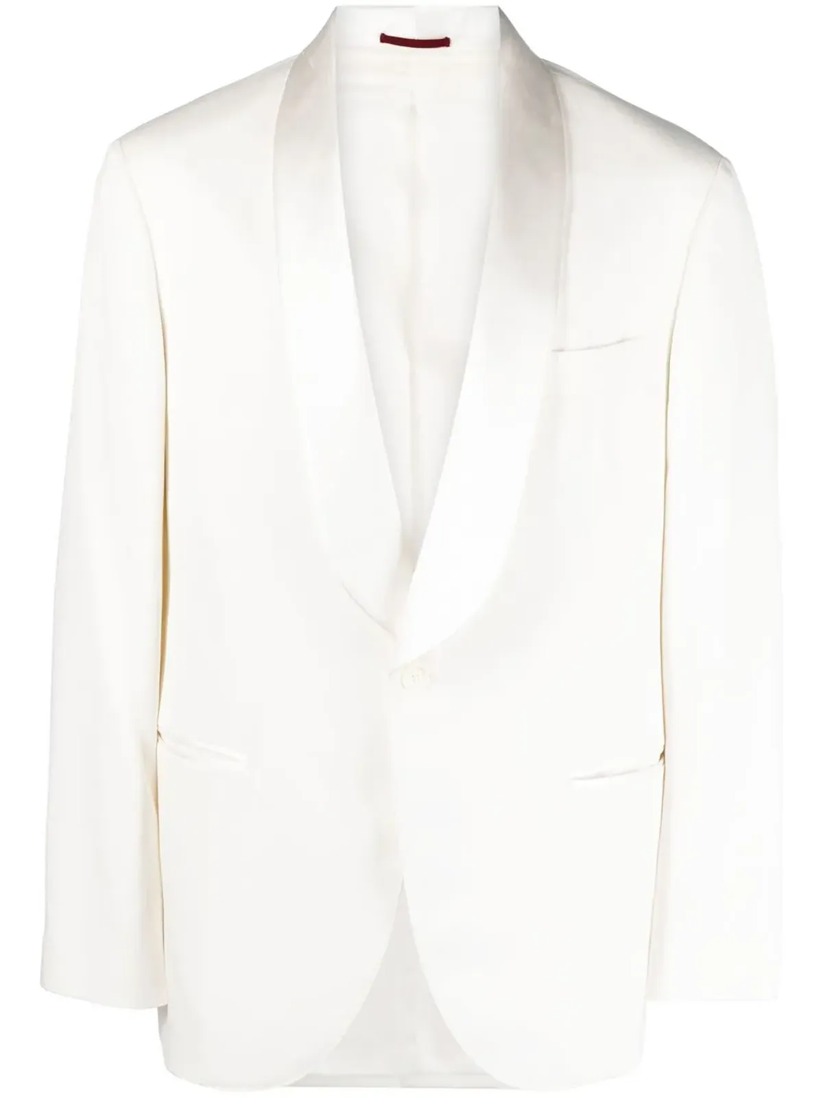 Brunello Cucinelli シルクスーツジャケット ホワイト - 画像1