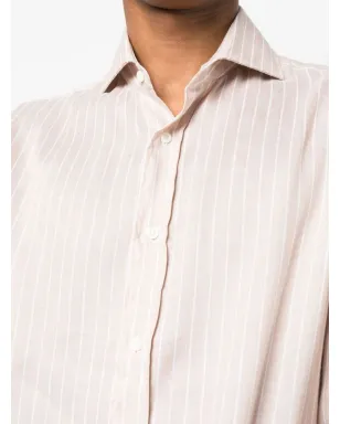 Brunello Cucinelli 長袖ストライプシャツ - サムネイル5