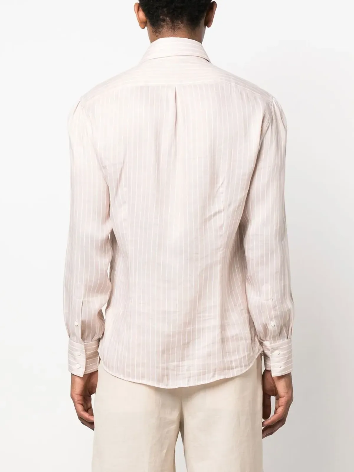 Brunello Cucinelli 長袖ストライプシャツ - 画像4