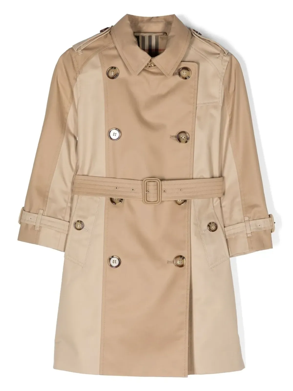 Burberry Kids ベルト付きトレンチコート - 画像1