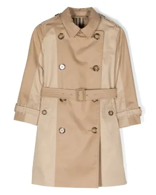 Burberry Kids ベルト付きトレンチコート - サムネイル1